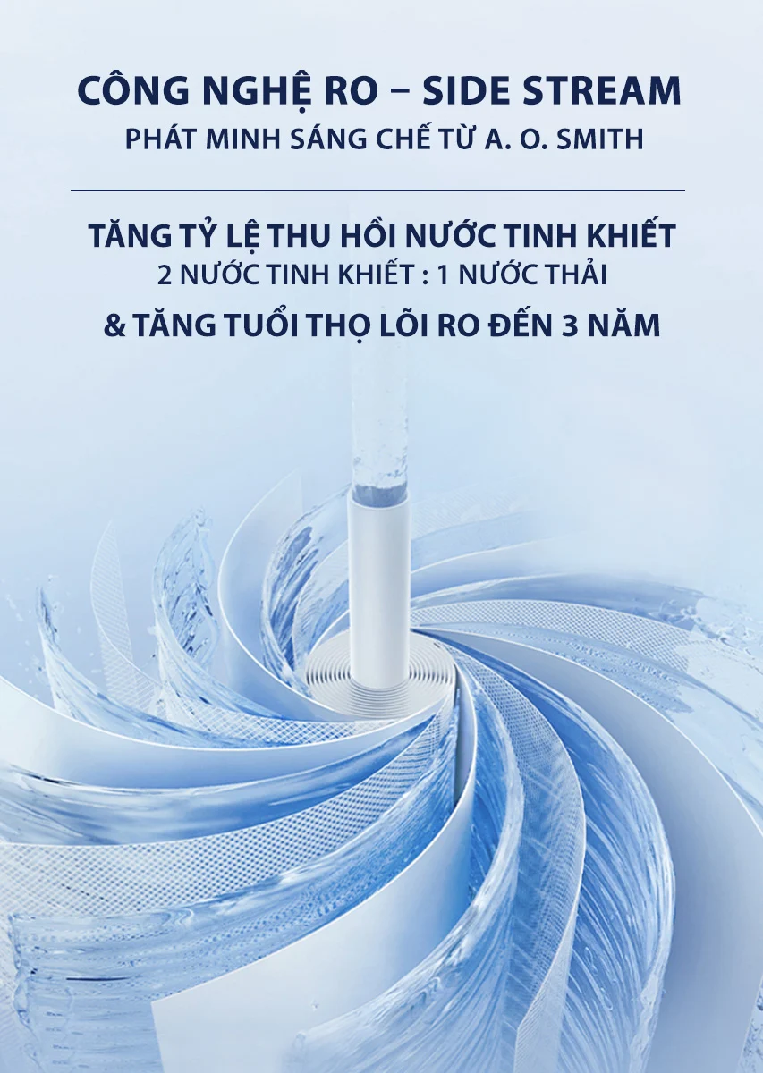 Máy lọc nước A. O. Smith ROSS™ LUX-AOU800HOT